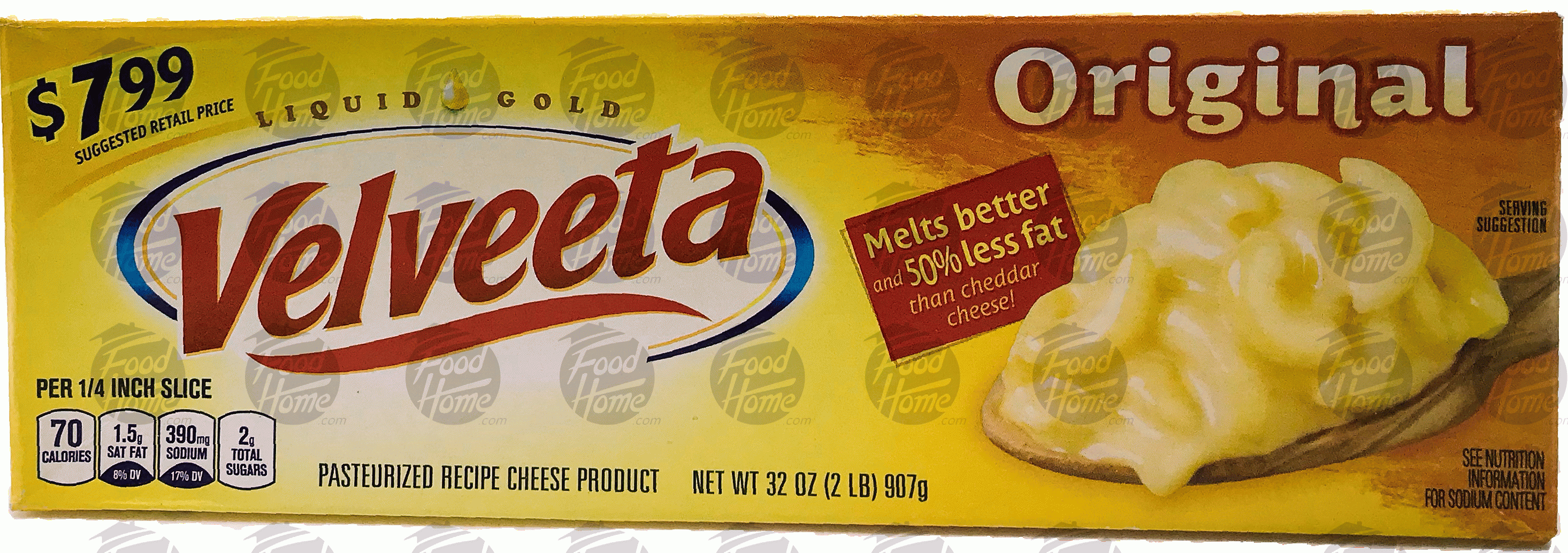 Velveeta  original liquid gold cheese, box Full-Size Picture